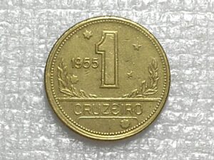 1 Cruzeiro - 1955 / Sob / Bronze/Aluminio