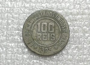 100 Réis - 1923 / Escassa / República / Cu/Niquel