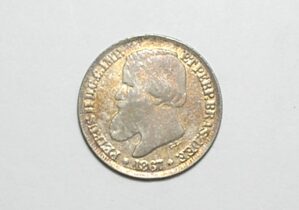 200 Réis - 1867 // Império de Petrus II // Prata