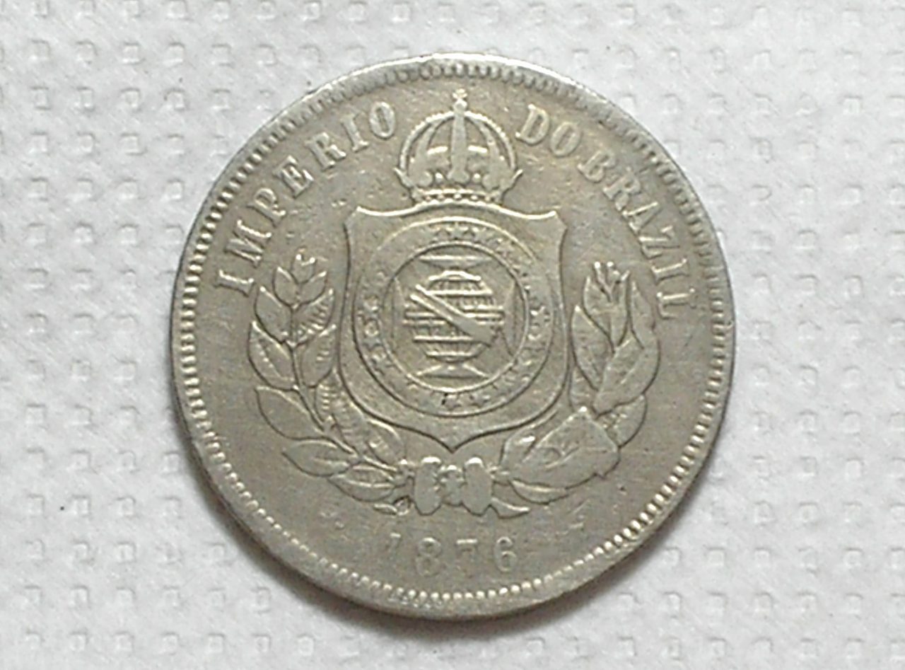 - 200 Réis - 1876 - Data Escassa / Império / Cu/Ni / Cod.510.5