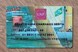 5c1. Cartão UAP Auto Seguros. Vencido. Veleiros Bandeira.