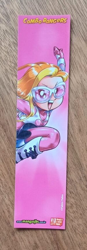 5c1. Marca paginas JBC. Combo Rangers rosa.