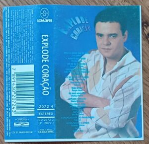 5c4. Capa da fita k7 novela Explode coração sem a fita.