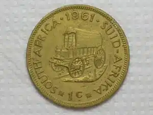 Africa Do Sul) 1 Cent - 1961 / Escassa / Soberba / m490