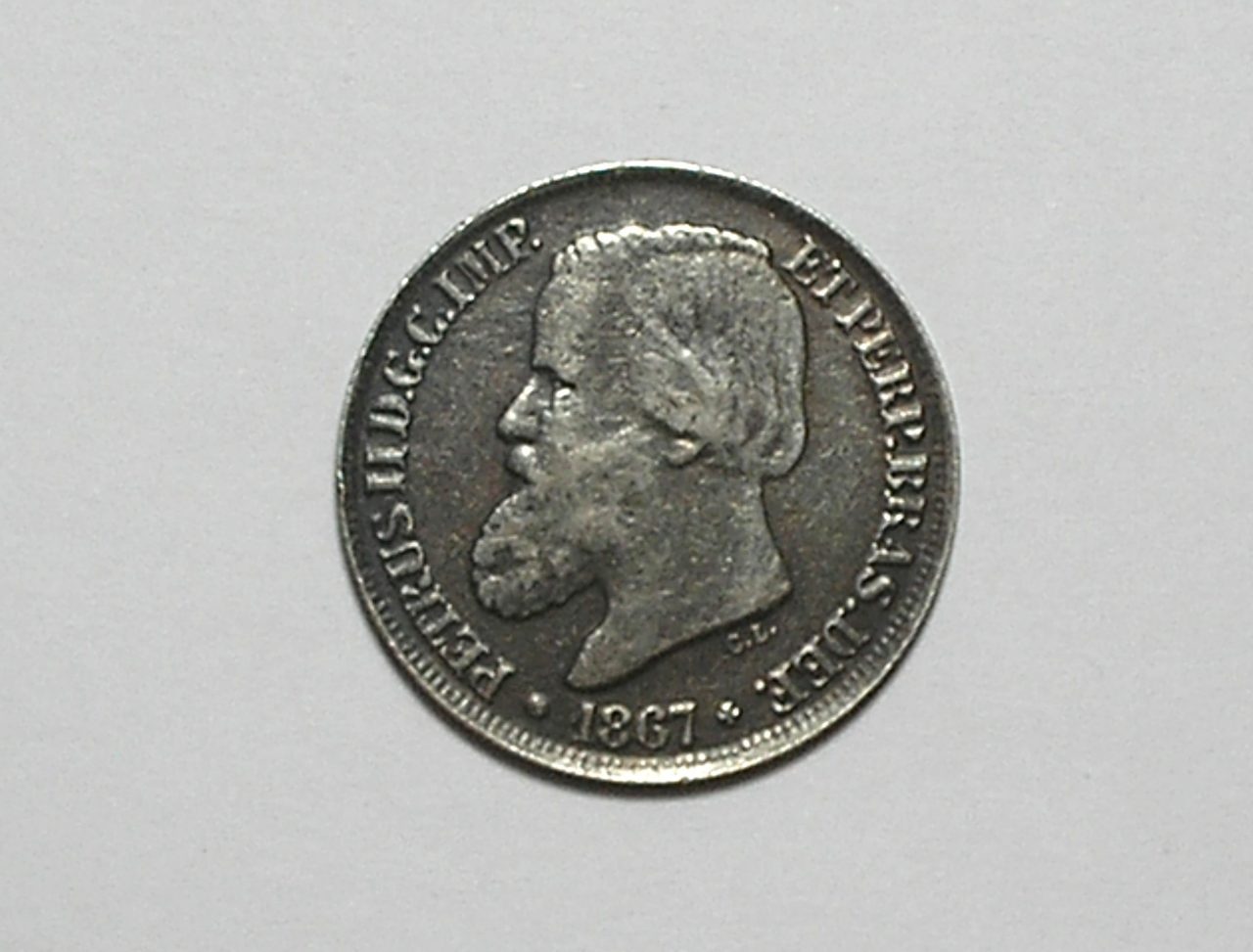 | Casa do Colecionador Brasil 200 Réis - 1867 = Petrus 2º = Prata Império
