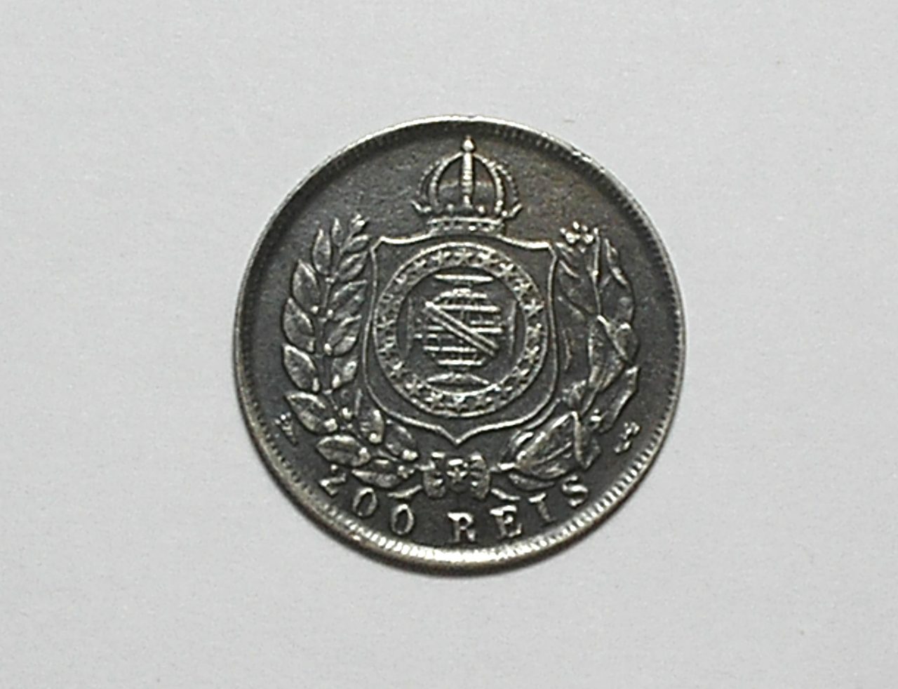 | Casa do Colecionador Brasil 200 Réis - 1867 = Petrus 2º = Prata Império