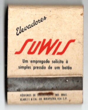 Caixa De Fosforos - Elevadores Suwis - Anos 50