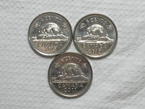 Canada) 5 Cents - 2011 - 2015 - 2016 / Fc / Co/Ni / box59