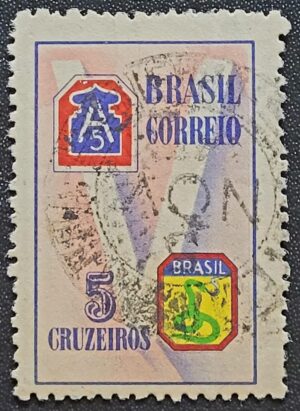 Comemorativos - RHM C0210 (Usado) 5 Cr$ - FEB - 18/07/1945