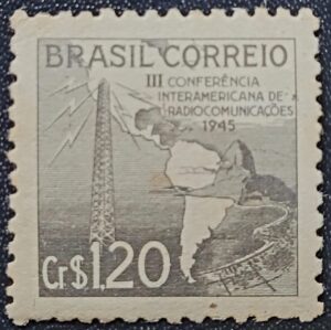 Comemorativos - RHM C0211 (Novo) 3ª Conferência Sulamericana de Radio Comunicações/RJ - 03/09/1945