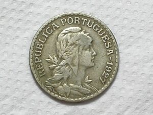 Portugal) 1 Escudo - 1927 / 26,5mm / Co/Ni / box63.1