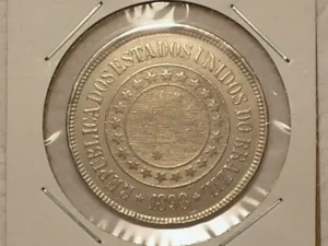 Raro No Estado) 200 Réis 1898 - Soberba / República Peça pra coleção