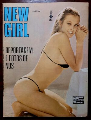 Revista New Girl Nº 21 - Reportagem e Fotos de Nus (Revista com Pôster) Anos 70