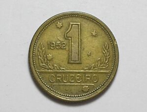1 Cruzeiro - 1952 / Mapa do Brasil / Data escassa / Bz-Al