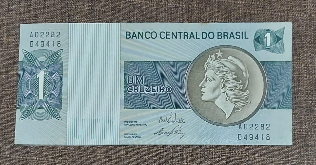 1 Cruzeiro Efígie Marron Escassa Sku 1886