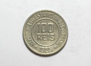 100 Réis - 1923 / Escassa / Soberba / República / Níquel