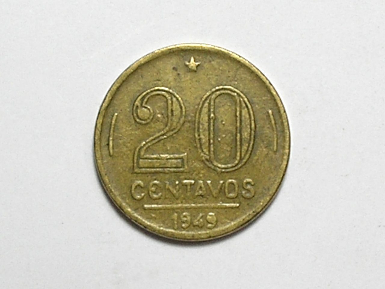 | Casa do Colecionador 20 Centavos - 1949 - bola do 9 fechado