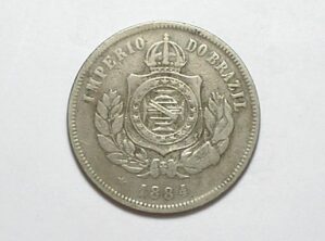200 Réis - 1884 / Império / Mbc / Níquel