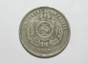 200 Réis - 1887 / Império / Mbc / Níquel