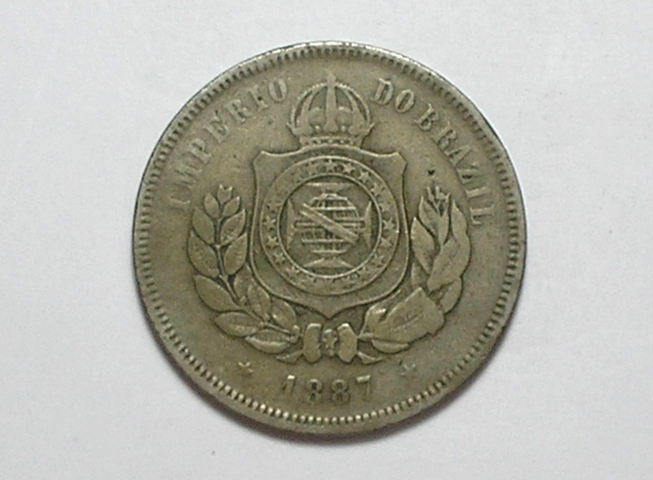 200 Réis - 1887 / Império / Mbc / Níquel