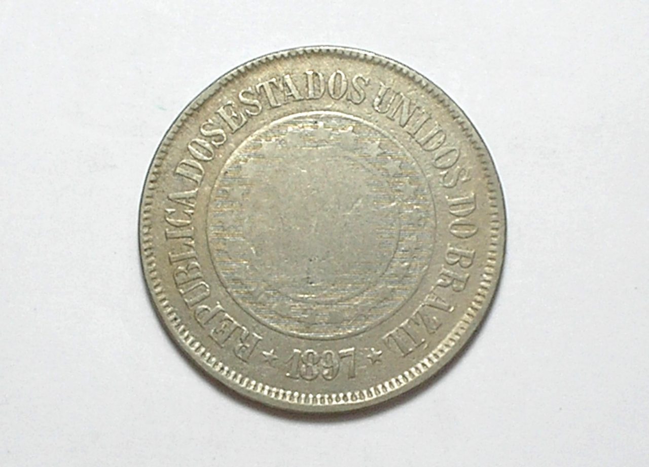 200 Réis - 1897 / República / Mbc / Níquel