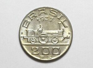 200 Réis - 1937 / Mauá / Flor de Cunho / Niquel