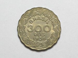 300 Réis - 1938 / Getúlio Vargas / Flor de Cunho / Niquel