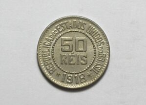 50 Réis - 1918 / Flor de Cunho / Niquel