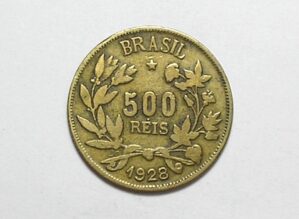 500 Réis - 1928 / Bronze-Al / Mbc