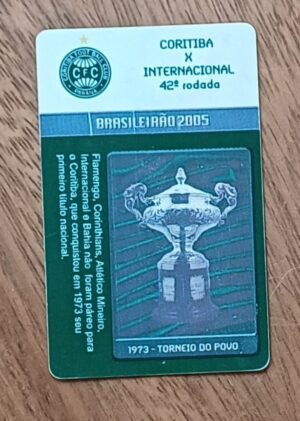 5ab. Ingresso Brasileirão 2005 jogo Coritiba X Internacional.