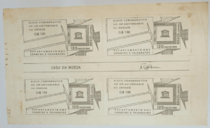 BLOCO COMEMORATIVO, RHM B-19 , VINTENIO DA UNESCO 1966