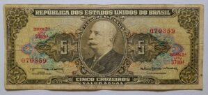 Cédula C073 - 5 (Cinco Cruzeiros) BC (Ano 1964)