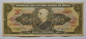 Cédula C073b - 5 (Cinco Cruzeiros) MBC (Ano 1964)