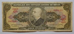 Cédula C073b - 5 (Cinco Cruzeiros) MBC (Ano 1964)