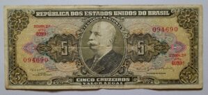 Cédula C074 - 5 (Cinco Cruzeiros) MBC (Ano 1964)