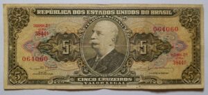 Cédula C074 - 5 (Cinco Cruzeiros) MBC (Ano 1964)