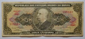 Cédula C074 - 5 (Cinco Cruzeiros) MBC (Ano 1964)