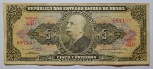 Cédula C074 - 5 (Cinco Cruzeiros) MBC (Ano 1964)