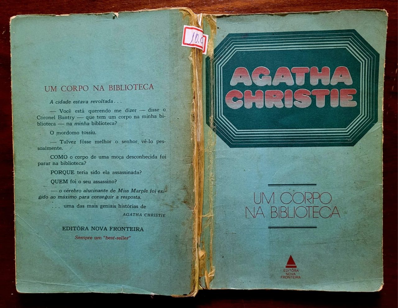 | Casa do Colecionador Livro Um Corpo na Biblioteca - Agatha Christie | Edição Antiga Nova Fronteira | Miss Marple |