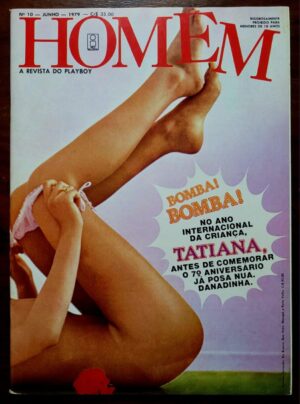 Revista Homem Nº 10 - Edição Vintage com Esmeralda Solange, Júlia e Helena (Idéia Editorial) Junho de 1979