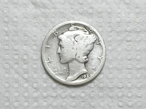 Usa) 10 Cents - 1929 / Mercury / Bc / Prata / box65