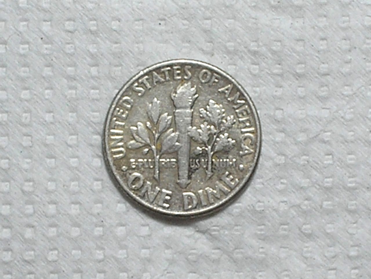 | Casa do Colecionador Usa) 10 Cents - 1959 / Roosevelt / Soberba / Prata / box65
