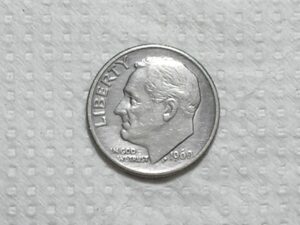 Usa) 10 Cents - 1960 / Roosevelt / Mbc / Prata / box65