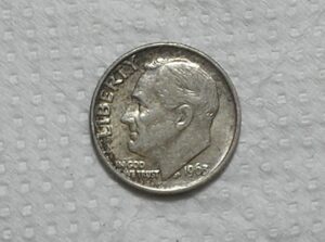 Usa) 10 Cents - 1963 / Roosevelt / Mbc / Prata / box65