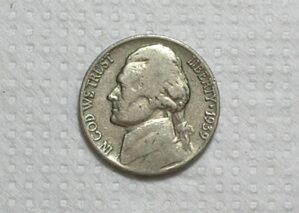 Usa) 5 Cents - 1939 / Jefferson / Mbc / Co/Ni / box65