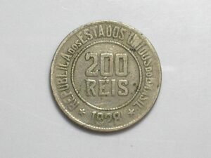 Brasil, 200 Rs. 1928 Data Escassa / Cu-Ni