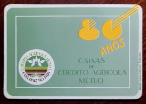 Calendário de Bolso (Tema Propaganda - Bancos) Crédito Agrícola Mútuo - 80 Anos - Ano 1991 - Calendário Estrangeiro - Portugal