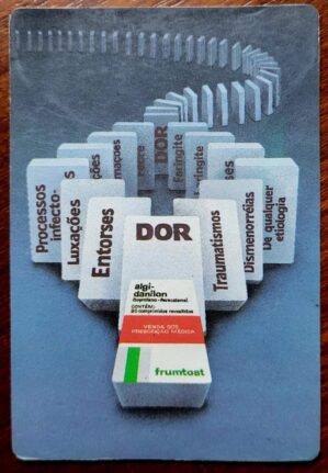 Calendário de Bolso (Tema Propaganda) Farmácia - Algi-Danilon - Ano 1994/1995 - Calendário Estrangeiro