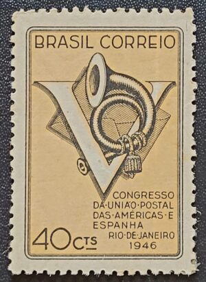 Comemorativos - RHM C0215 (Novo) 5º Congresso da União Postal das Américas e Espanha - 02/09/1946