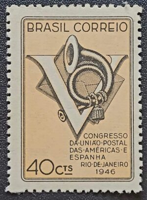 Comemorativos - RHM C0215 (Novo) 5º Congresso da União Postal das Américas e Espanha - 02/09/1946